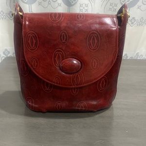 Cartier Vintage Burgundy Leather